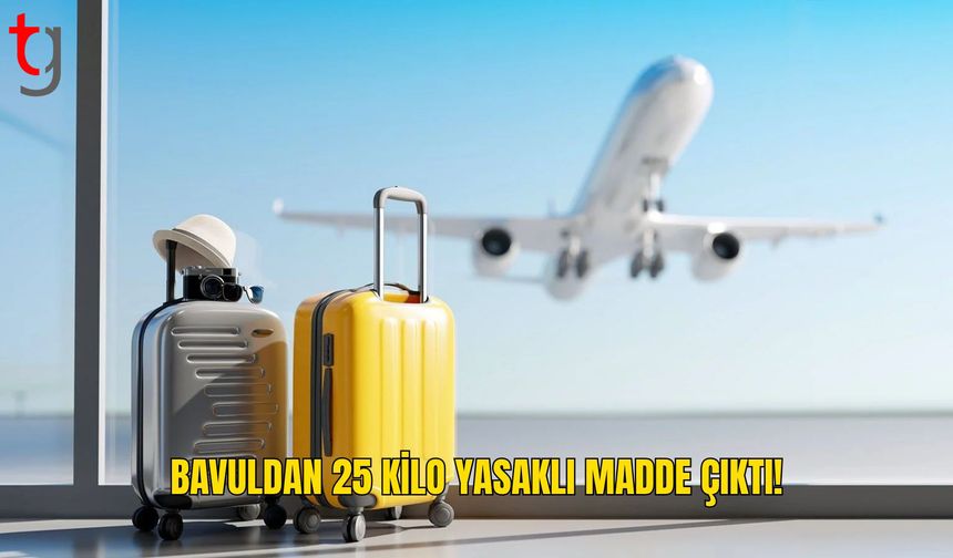 Larnaka Havalimanı’nda Bavulda 25 Kilo Yasaklı Madde Ele Geçirildi