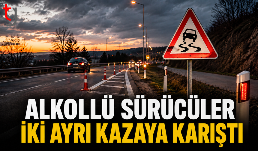 Alkollü Sürücüler İki Ayrı Kazaya Karıştı