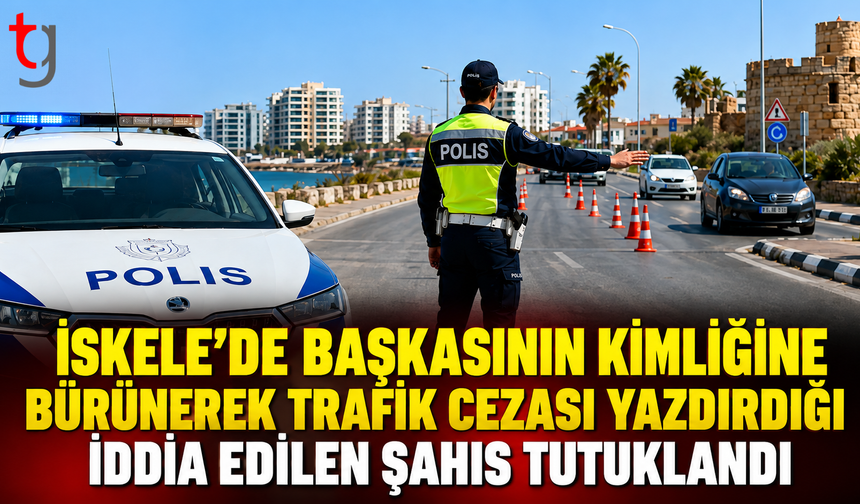 İskele’de Başkasının Kimliğine Bürünerek Trafik Cezası Yazdırdığı İddia Edilen Şahıs Tutuklandı