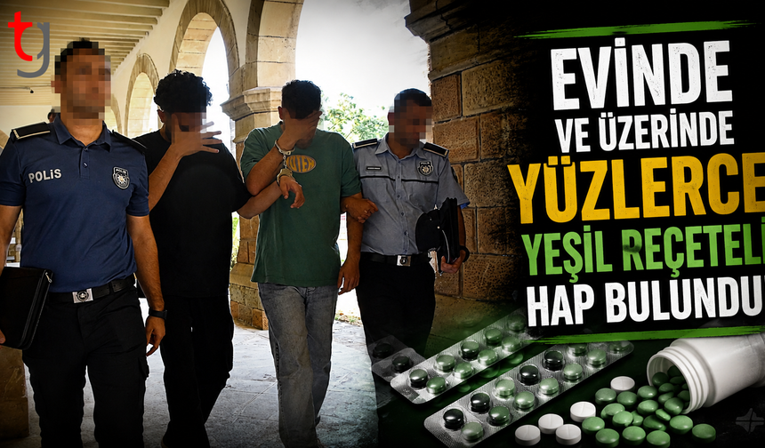Evinde ve Üzerinde Yüzlerce Yeşil Reçeteli Hap Bulundu