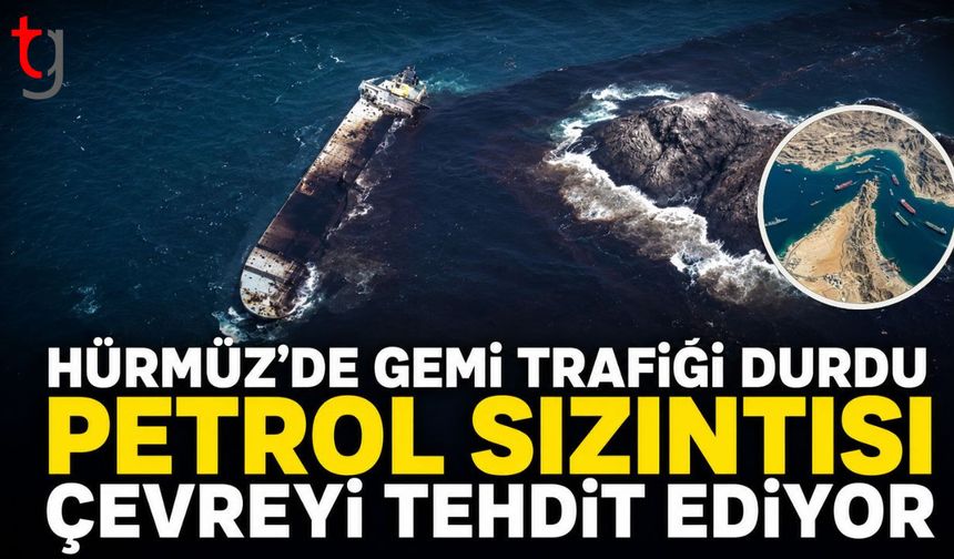 Hürmüz'de Gemi Trafiği Durdu, Petrol Sızıntısı Çevreyi Tehdit Ediyor