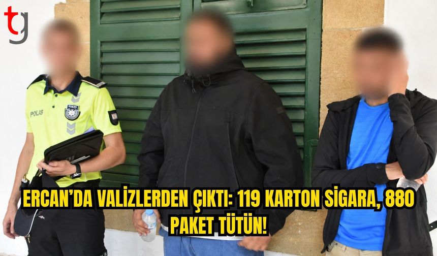 Ercan’da Yüklü Miktarda Sigara ve Tütün: İki Zanlı Cezaevine Gönderildi