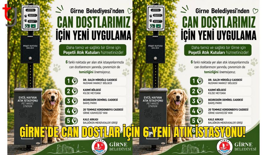 Girne’de Evcil Hayvan Atık İstasyonları Hizmete Girdi