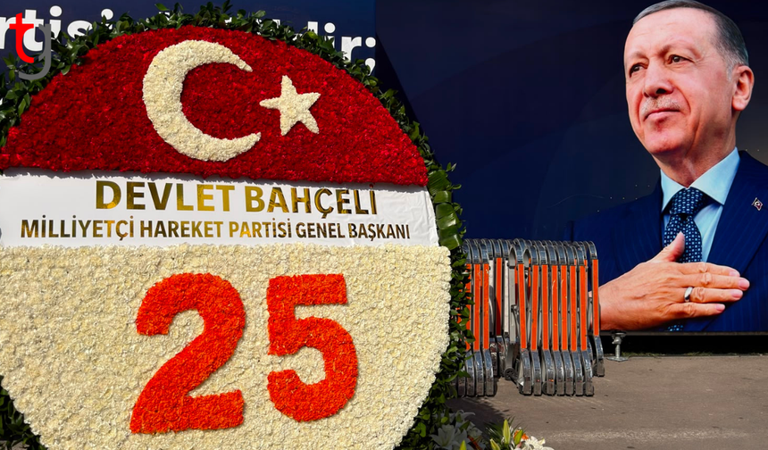 Bahçeli’den AK Parti’nin 25’inci Yılına Özel Çelenk