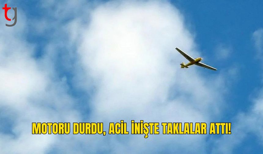 Almanya’da Küçük Uçak Acil İnişte Takla Attı
