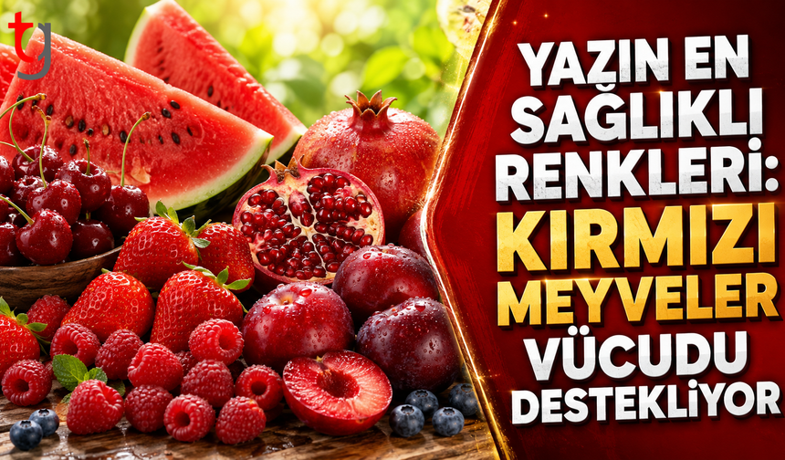 Yazın En Sağlıklı Renkleri: Kırmızı Meyveler Vücudu Destekliyor