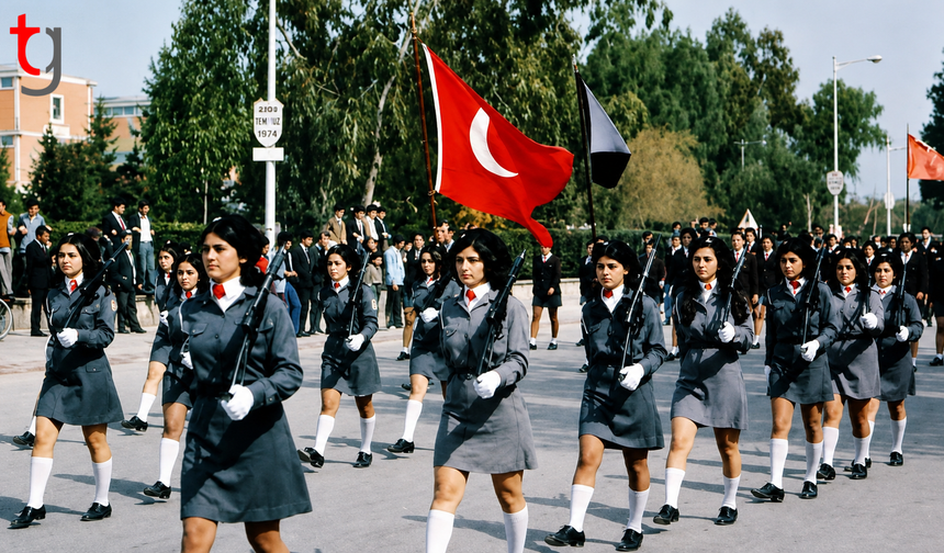 KIBRIS TÜRK KADINININ CESARETİNİ ANLATAN UNUTULMAZ FOTOĞRAF