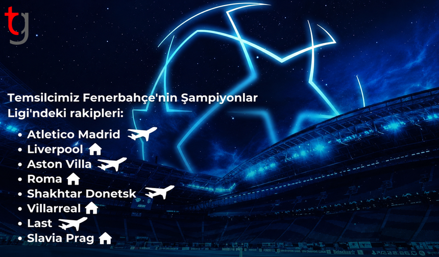 Devler Fenerbahçe’yi bekliyor: Şampiyonlar Ligi rakipleri belli oldu