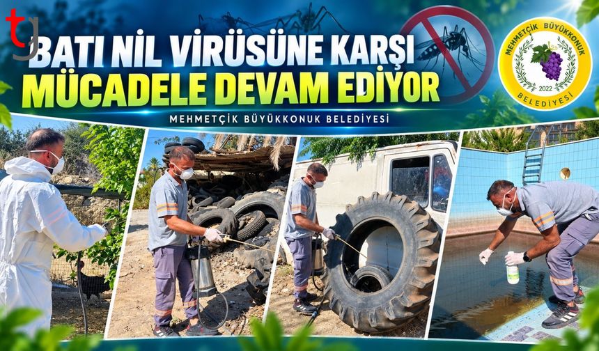 MEHMETÇİK BÜYÜKKONUK’TA BATI NİL VİRÜSÜNE KARŞI MÜCADELE SÜRÜYOR
