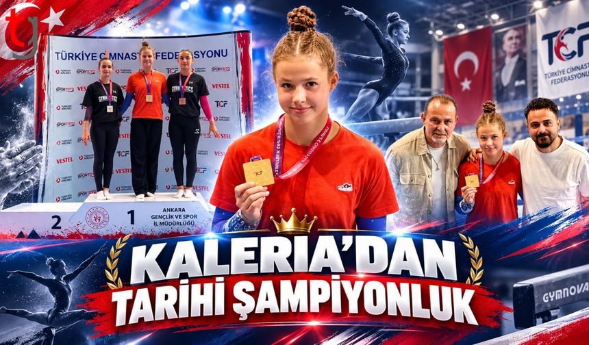 Kaleria Pankratova’dan tarihi Türkiye şampiyonluğu