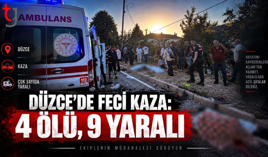 DÜZCE’DE FECİ KAZA
