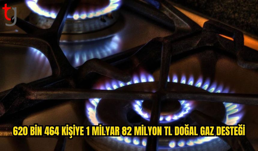 Doğal Gaz Desteğinde 620 Bin 464 Kişiye 1 Milyar 82 Milyon Lira Ödeme