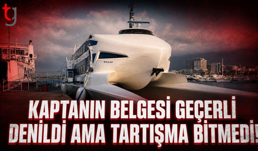 Limanlar Dairesi: Filo Jet Kaptanının Belgesi Geçerli