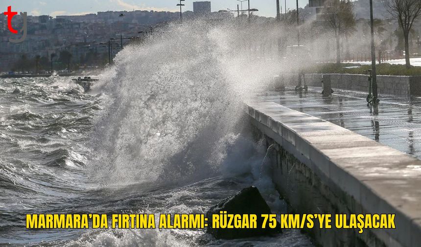 Marmara Denizi’nde Fırtına Uyarısı: Rüzgar 75 Kilometreye Ulaşacak