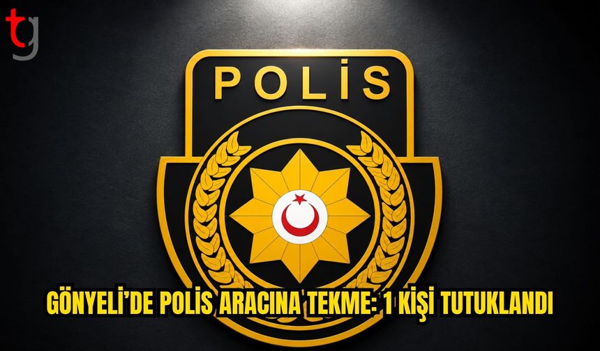 Gönyeli’de alkollü şahıs polis aracına zarar verdi