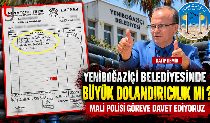 FATURA ORTAYA ÇIKTI: YENİBOĞAZİÇİ’NDE SU PARALARININ HESABI SORULMALI