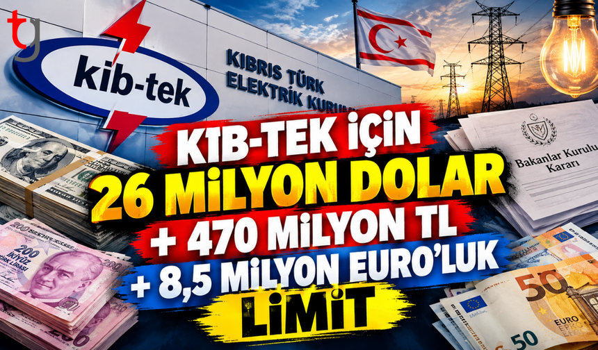 KIB-TEK İÇİN 26 MİLYON DOLAR + 470 MİLYON TL + 8,5 MİLYON EURO’LUK LİMİT