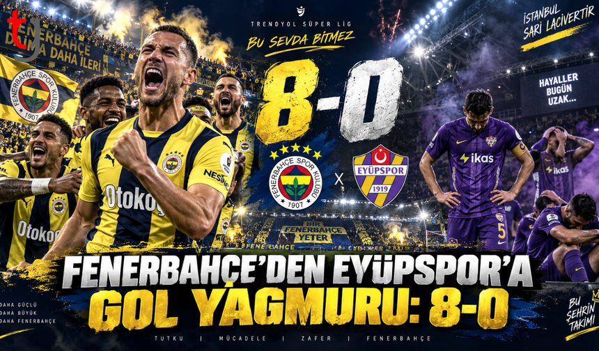 Sarı-Lacivertlilerden Tarihi Gece: 8 Gollü Zafer