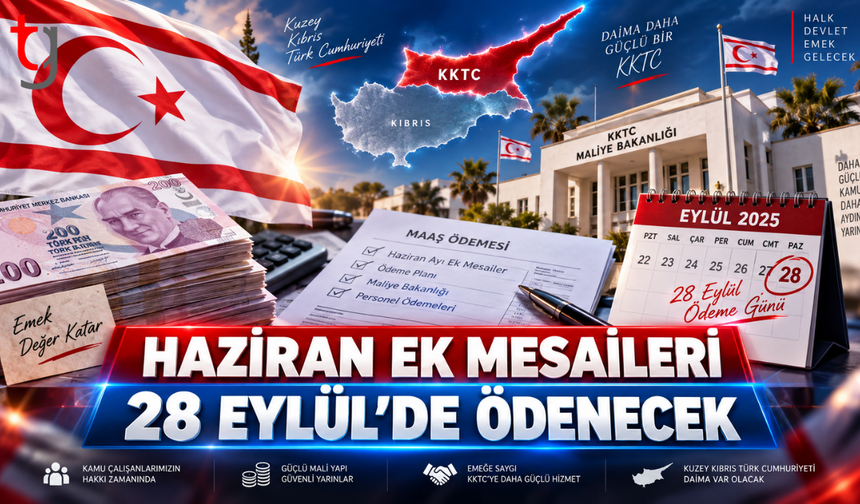 Haziran ayı ek mesai ödemeleri 28 Eylül’de yapılacak