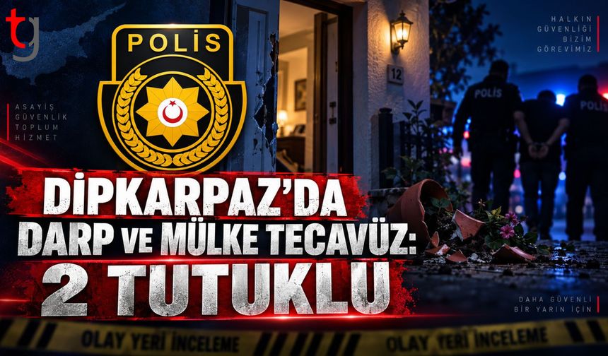 Dipkarpaz’da Darp ve Mülke Tecavüz Olayı: 2 Tutuklu