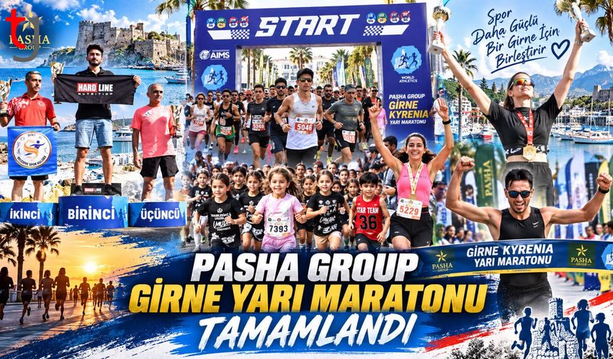 Pasha Group Girne Yarı Maratonu 2026 Yoğun Katılımla Tamamlandı