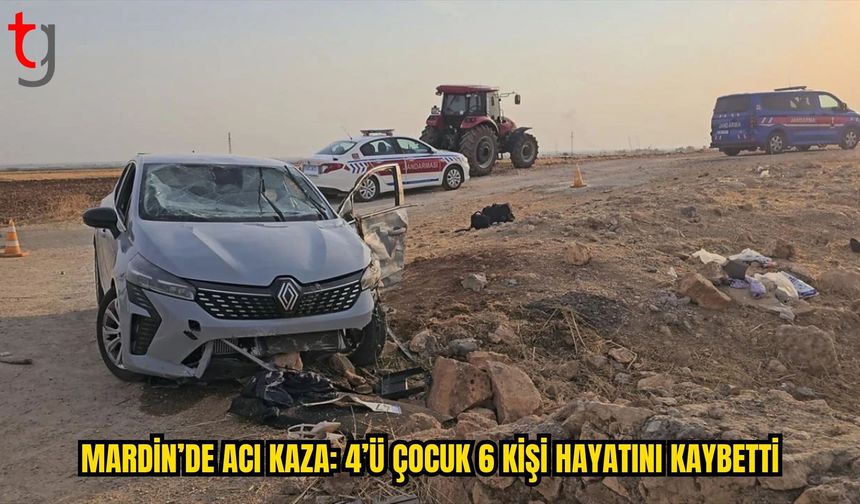 MARDİN’DE ACI KAZA: SULAMA KANALINA DEVRİLEN ARAÇTA 6 KİŞİ HAYATINI KAYBETTİ