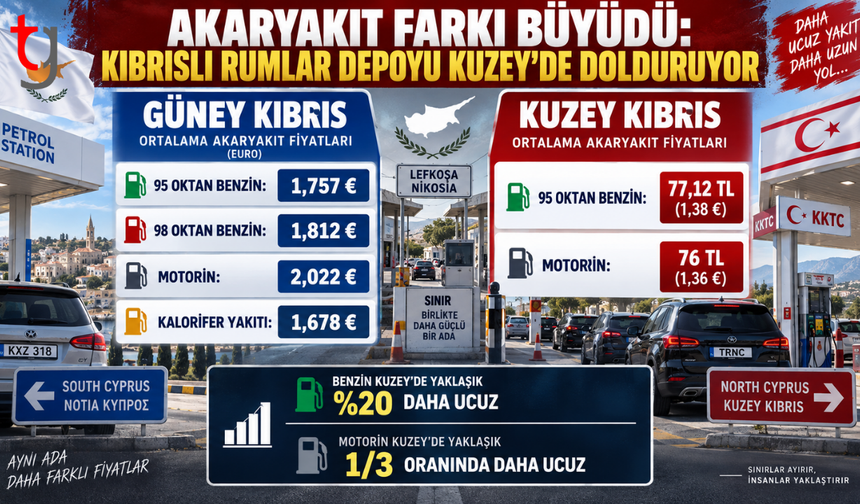 Akaryakıt farkı büyüdü: Kıbrıslı Rumlar depoyu Kuzey’de dolduruyor