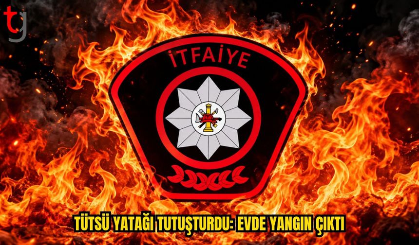 GİRNE’DE EV YANGINI: TÜTSÜ YATAĞI TUTUŞTURDU