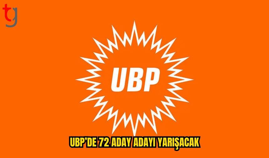 UBP’de 72 Aday Adayı İçin Yarış Başlıyor: Sıralama 24 Ekim’de Belirlenecek