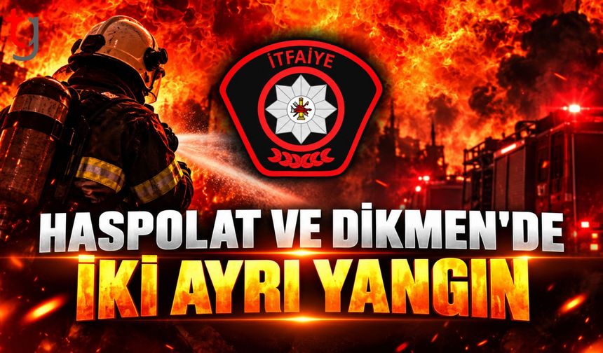 Haspolat ve Dikmen’de İki Ayrı Yangın