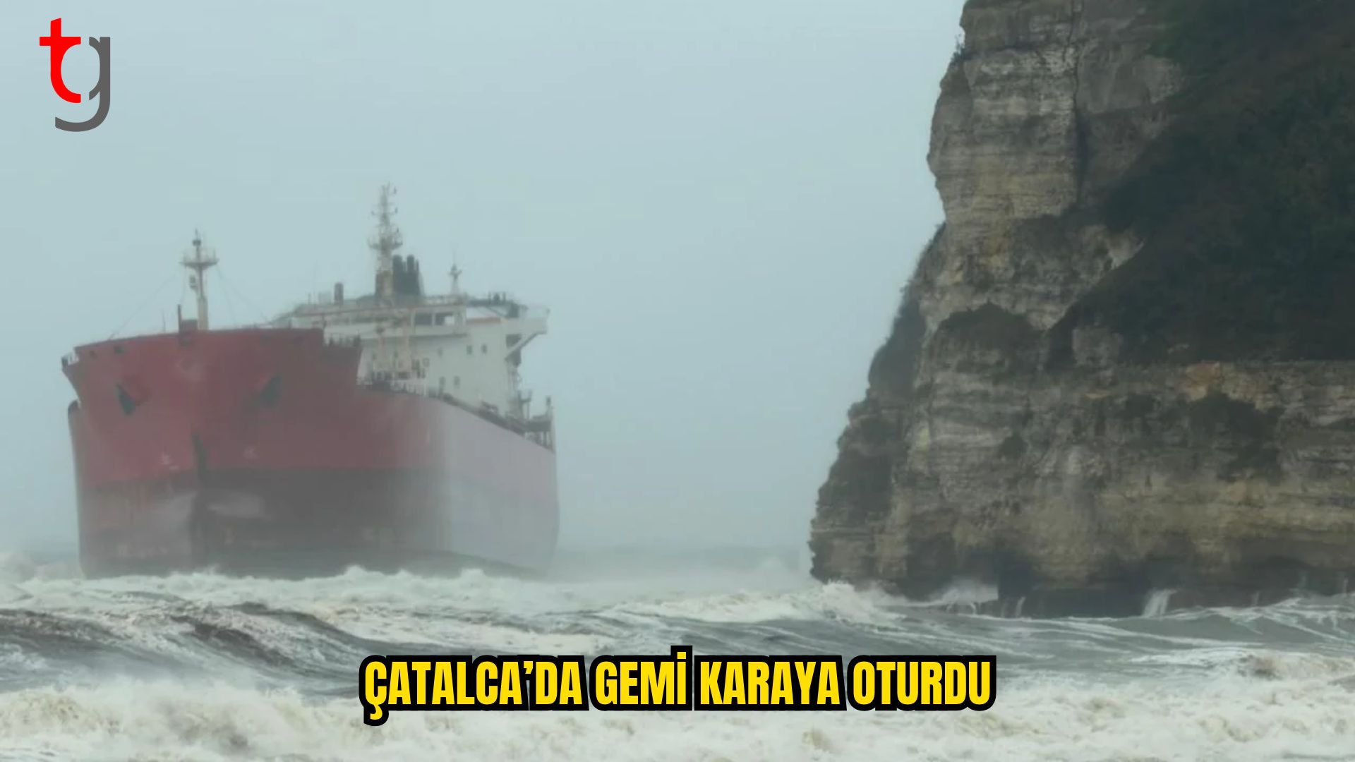 Çilingoz Sahili Açıklarında Gemi Karaya Oturdu