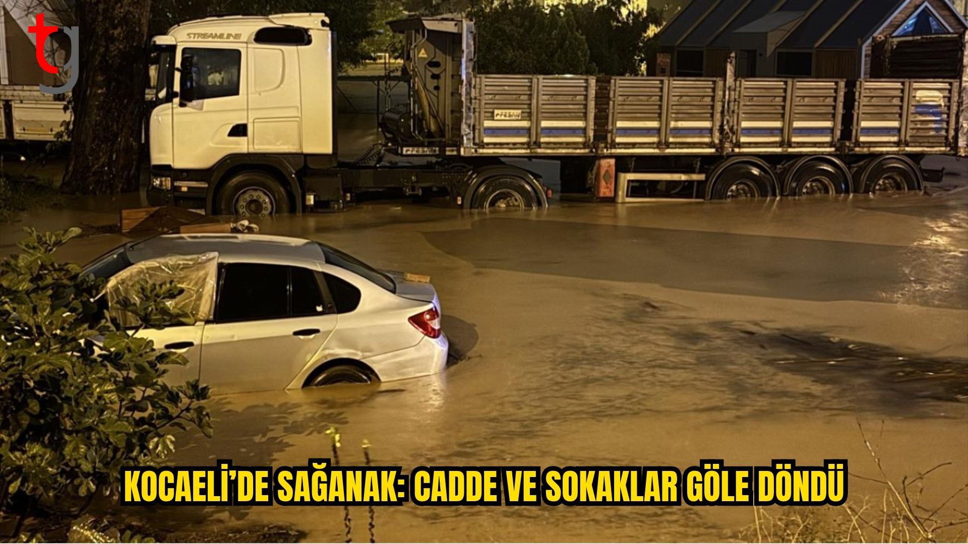 Kocaeli’de Sağanak Hayatı Felç Etti
